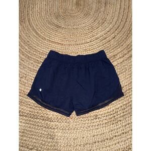 Lululemon Two With One Running Short size 8 in navy